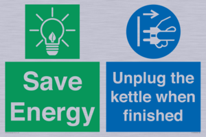 Save Energy, Unplug the kettle when finished